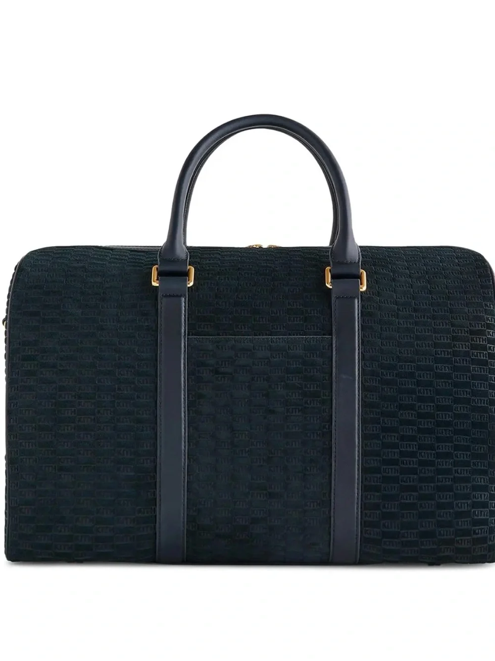 Kith Monogram Suede Traveler K40 Duffel in Black with Good Hardware 2025 model